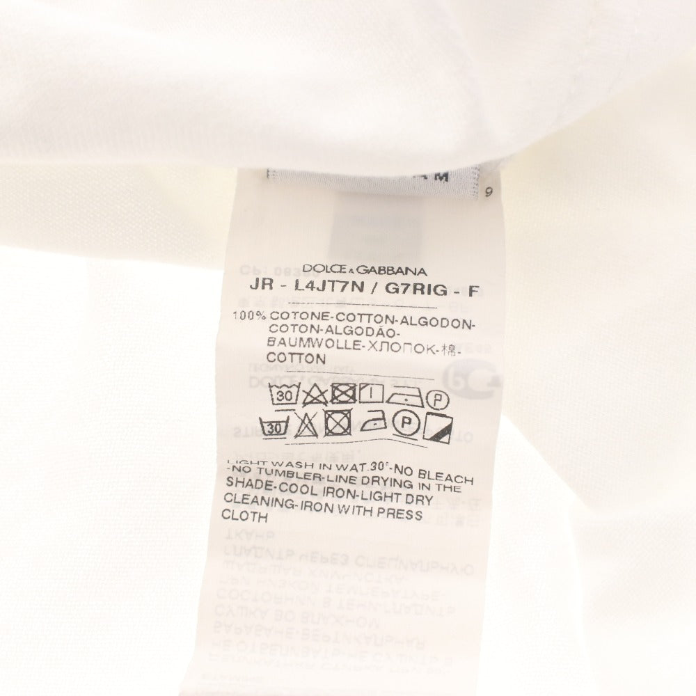 ■ ドルチェアンドガッバーナ DOLCE&GABBANA Tシャツ 半袖 トップス ロゴ 子供服 キッズ ジュニア 11/12(144-156cm）ホワイト