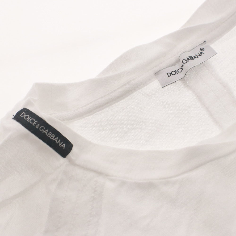 ■ ドルチェアンドガッバーナ DOLCE&GABBANA Tシャツ 半袖 トップス レオパード 子供服 キッズ ジュニア 11/12(144-156cm）ホワイト系