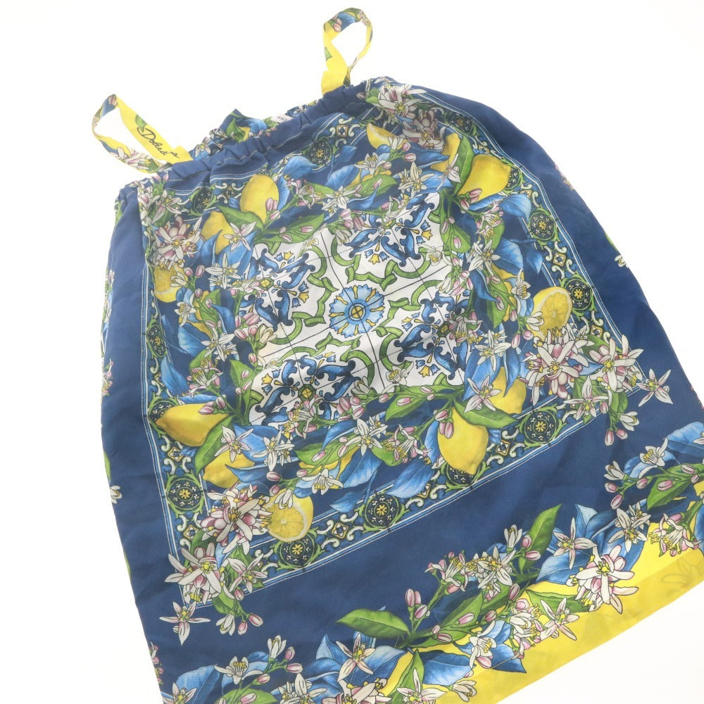 ■ ドルチェアンドガッバーナ DOLCE&GABBANA チュニック ノースリーブ トップス シルク 花 子供服 キッズ 9/10(132-143cm）マルチカラー