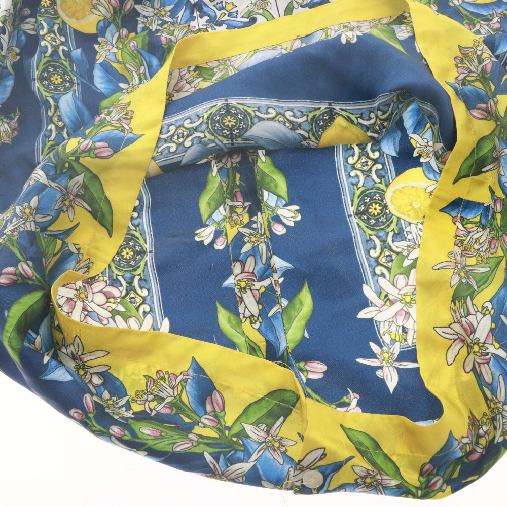 ■ ドルチェアンドガッバーナ DOLCE&GABBANA チュニック ノースリーブ トップス シルク 花 子供服 キッズ 9/10(132-143cm）マルチカラー