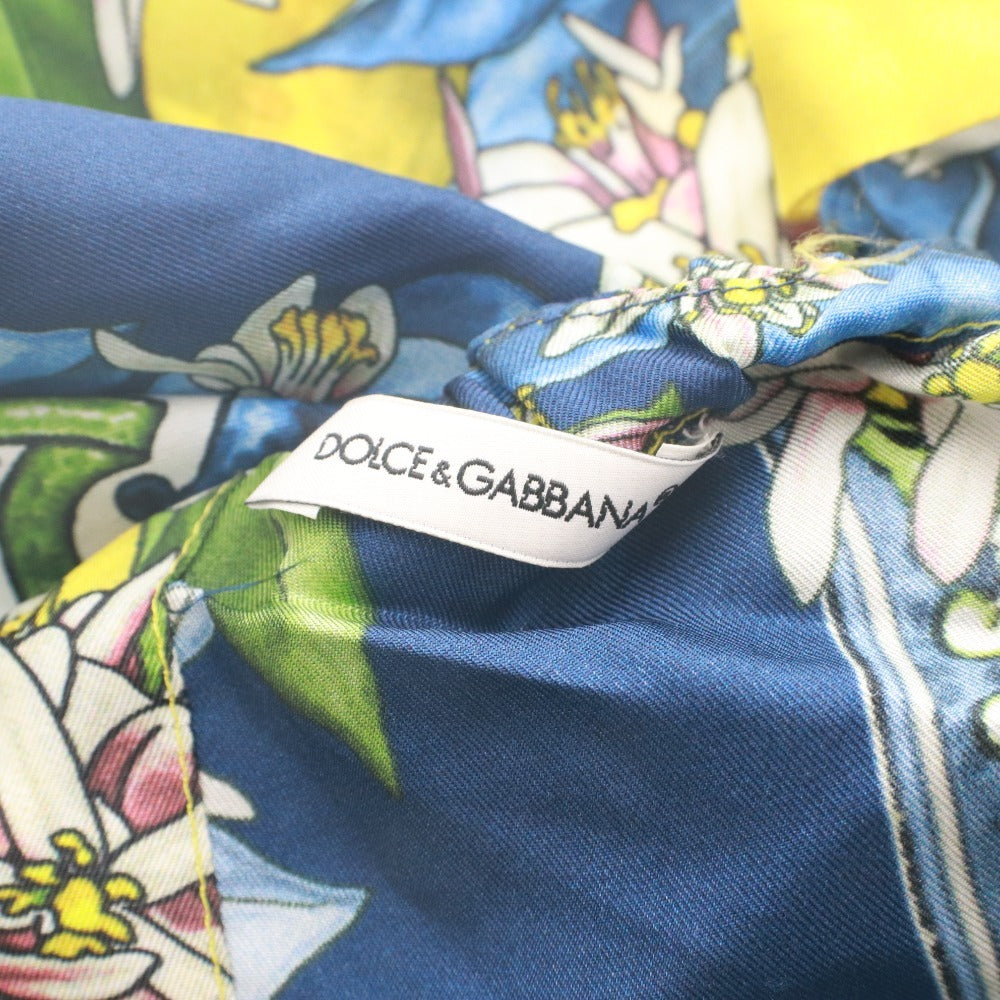 ■ ドルチェアンドガッバーナ DOLCE&GABBANA チュニック ノースリーブ トップス シルク 花 子供服 キッズ 9/10(132-143cm）マルチカラー
