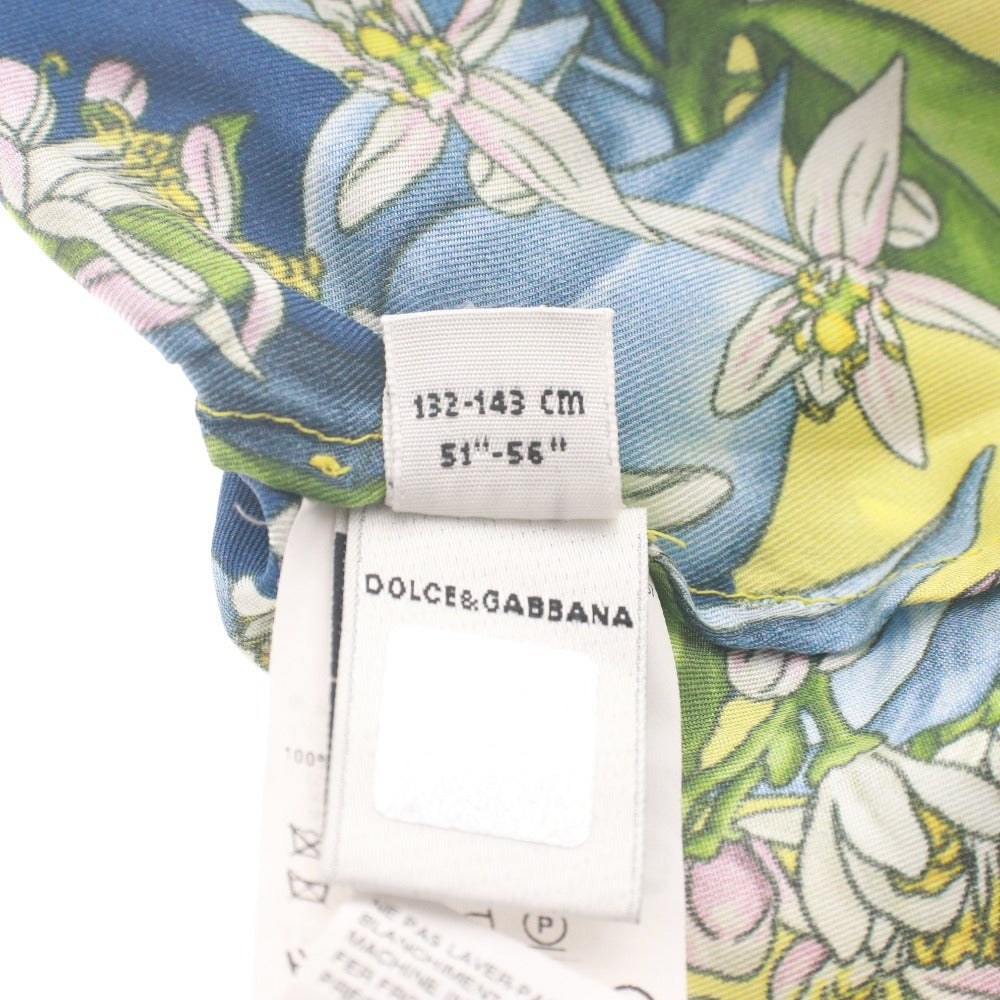 ■ ドルチェアンドガッバーナ DOLCE&GABBANA チュニック ノースリーブ トップス シルク 花 子供服 キッズ 9/10(132-143cm）マルチカラー