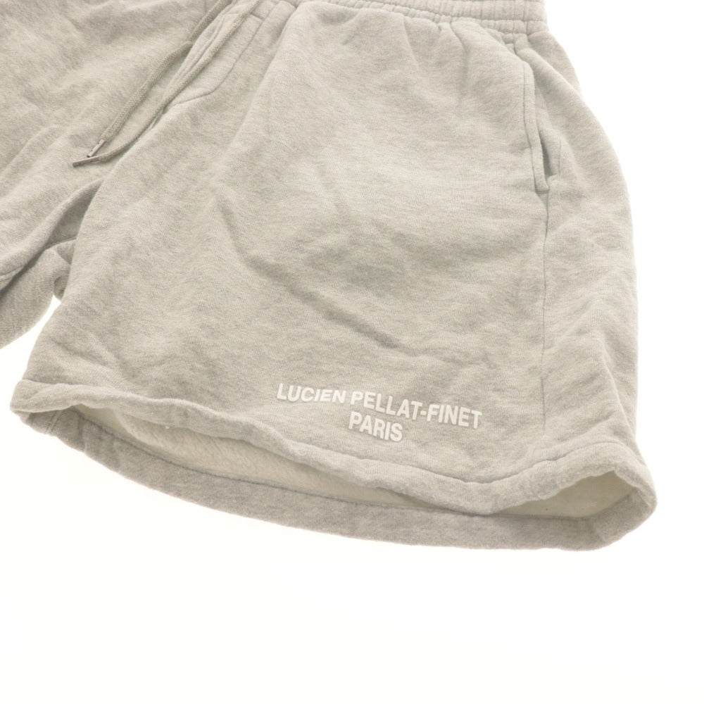 ■ Lucien Pellat-Finet PARIS ルシアンペラフィネ ハーフパンツ ショートパンツ ボトムス スウェット スカル メンズ L グレー