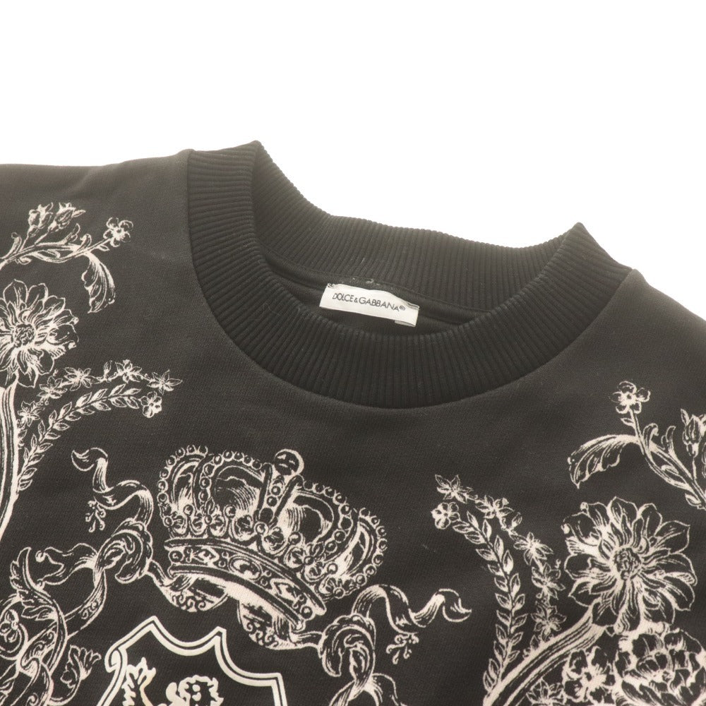 ■ ドルチェアンドガッバーナ DOLCE&GABBANA トップス 長袖 スウェット ヘリテージ 子供服 キッズ ジュニア 11/12(144-156cm）ブラック系