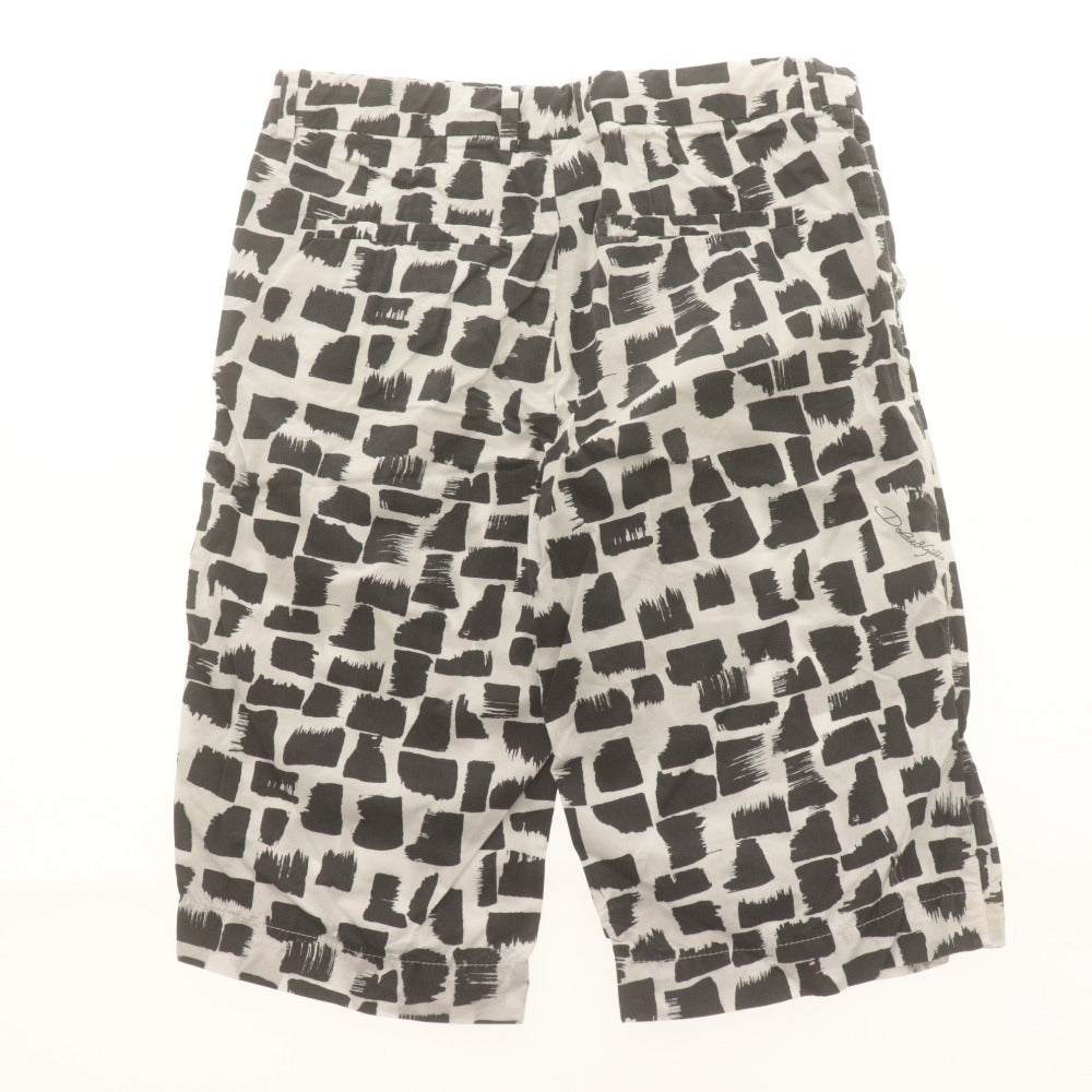 ■ ドルチェアンドガッバーナ DOLCE&GABBANA ハーフパンツ ショート 総柄 子供服 キッズ ジュニア 9/10(132-143cm）ブラック ホワイト