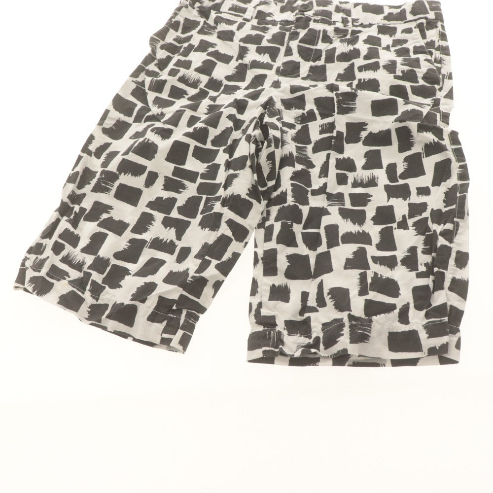 ■ ドルチェアンドガッバーナ DOLCE&GABBANA ハーフパンツ ショート 総柄 子供服 キッズ ジュニア 9/10(132-143cm）ブラック ホワイト