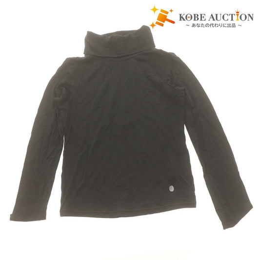 ■ クリスチャンディオール Dior カットソー 長袖 トップス ハイネック 子供服 ジュニア キッズ 8(120-130) ブラック タグ付き 未使用
