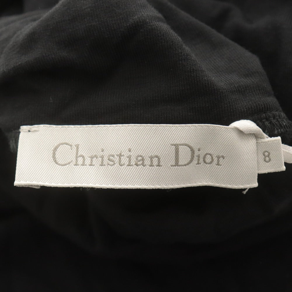 ■ クリスチャンディオール Dior カットソー 長袖 トップス ハイネック 子供服 ジュニア キッズ 8(120-130) ブラック タグ付き 未使用