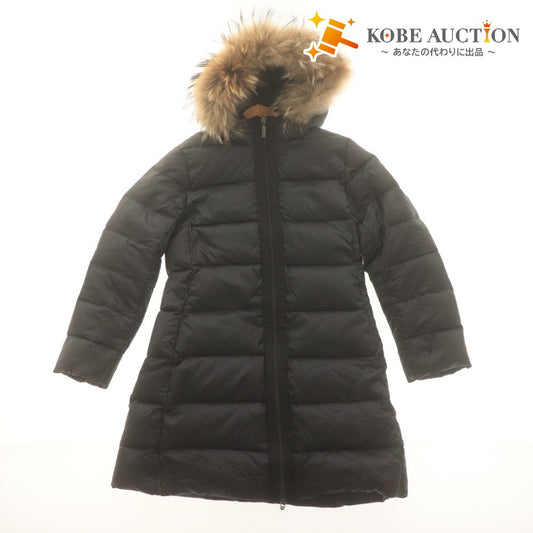 ■ モンクレール MONCLER ダウンコート ジャケット アウター フード ファー取り外し可 子供服 キッズ 128 ダークネイビー