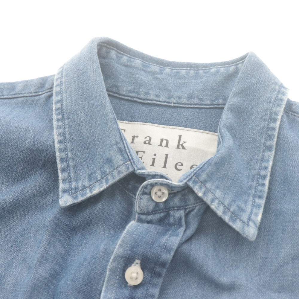 ■ Frank & Eileen フランクアンドアイリーン シャツ 長袖 トップス PAUL デニム コットン メンズ S ブルー