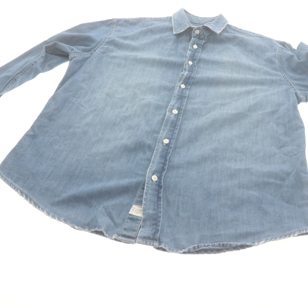 ■ Frank & Eileen フランクアンドアイリーン シャツ 長袖 トップス PAUL デニム コットン メンズ S ブルー