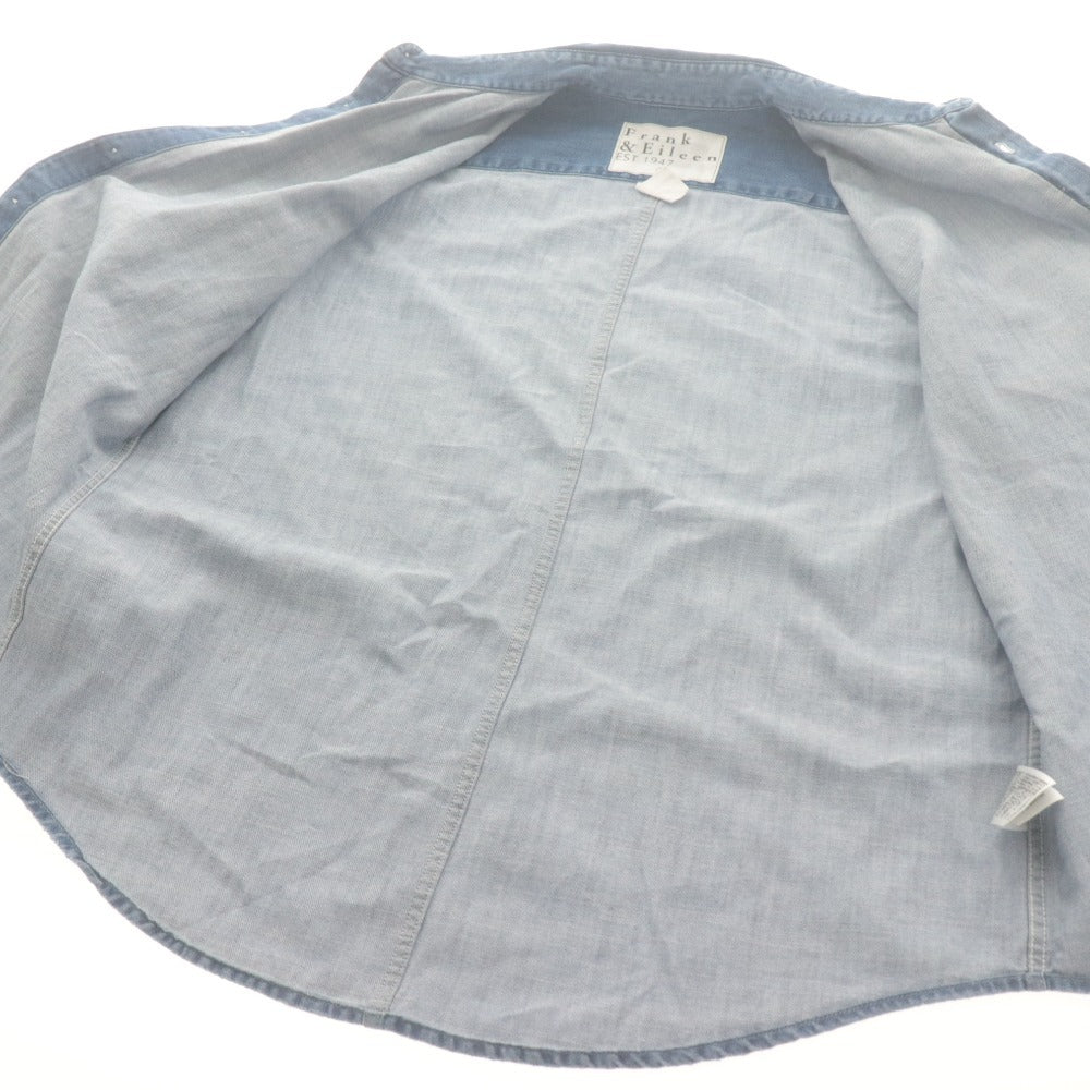 ■ Frank & Eileen フランクアンドアイリーン シャツ 長袖 トップス PAUL デニム コットン メンズ S ブルー
