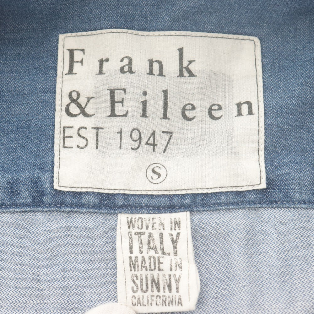■ Frank & Eileen フランクアンドアイリーン シャツ 長袖 トップス PAUL デニム コットン メンズ S ブルー