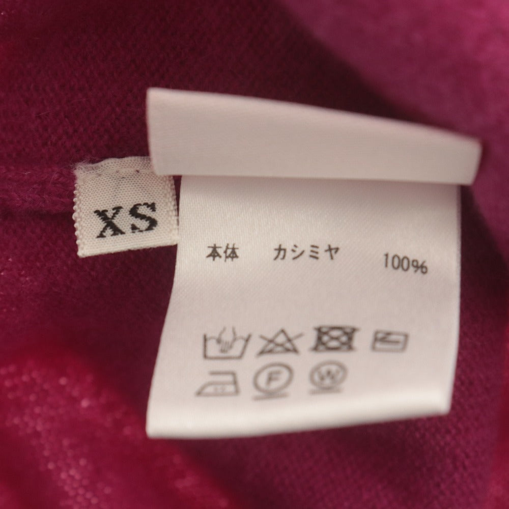 ■ ルシアンペラフィネ セーター ワンピース 長袖 トップス ニット カシミヤ スカル Vネック レディース XS パープル系