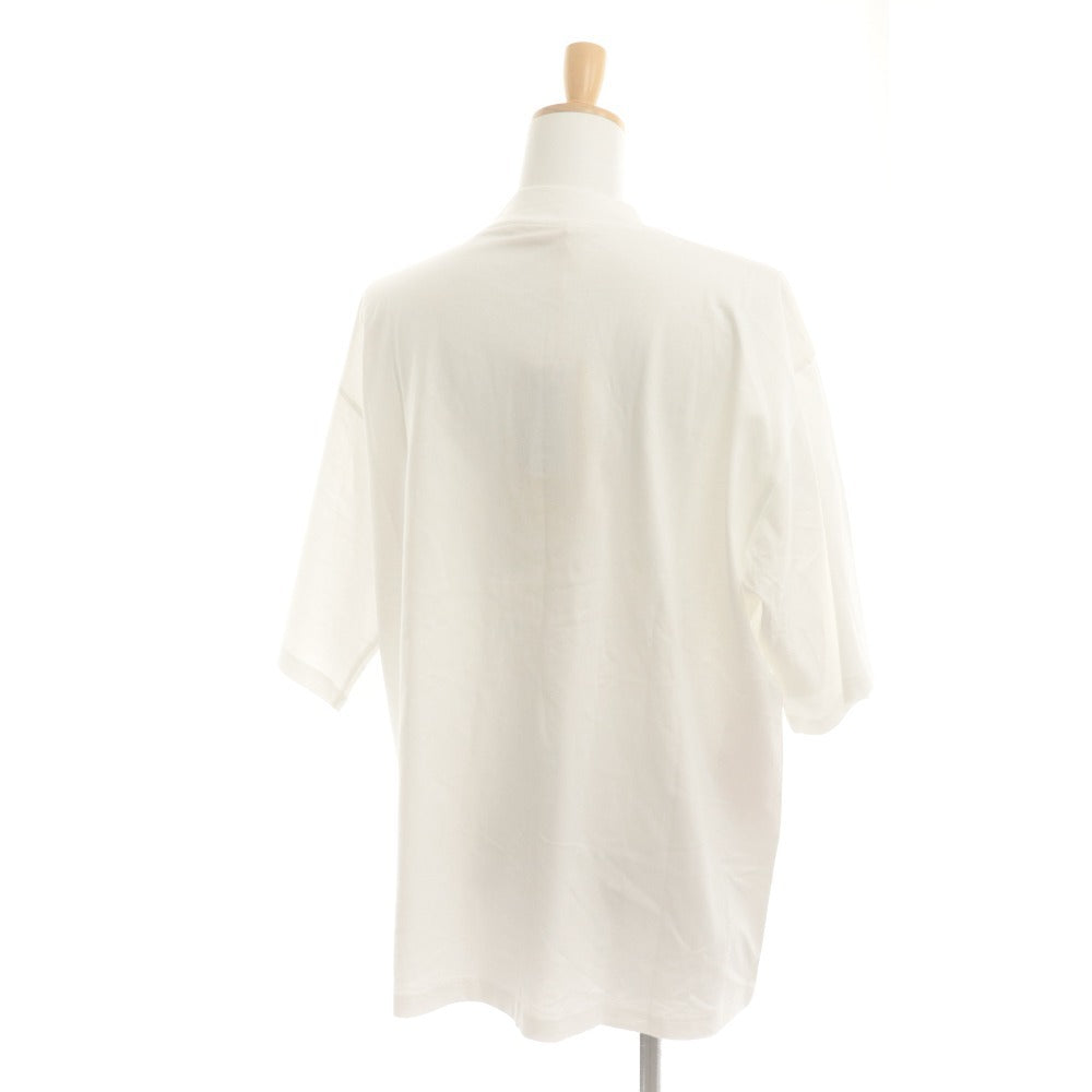 ■ MARNI マルニ Tシャツ カットソー 半袖 トップス クルーネック ロゴ フラワー レディース 48 ホワイト タグ付き 未使用