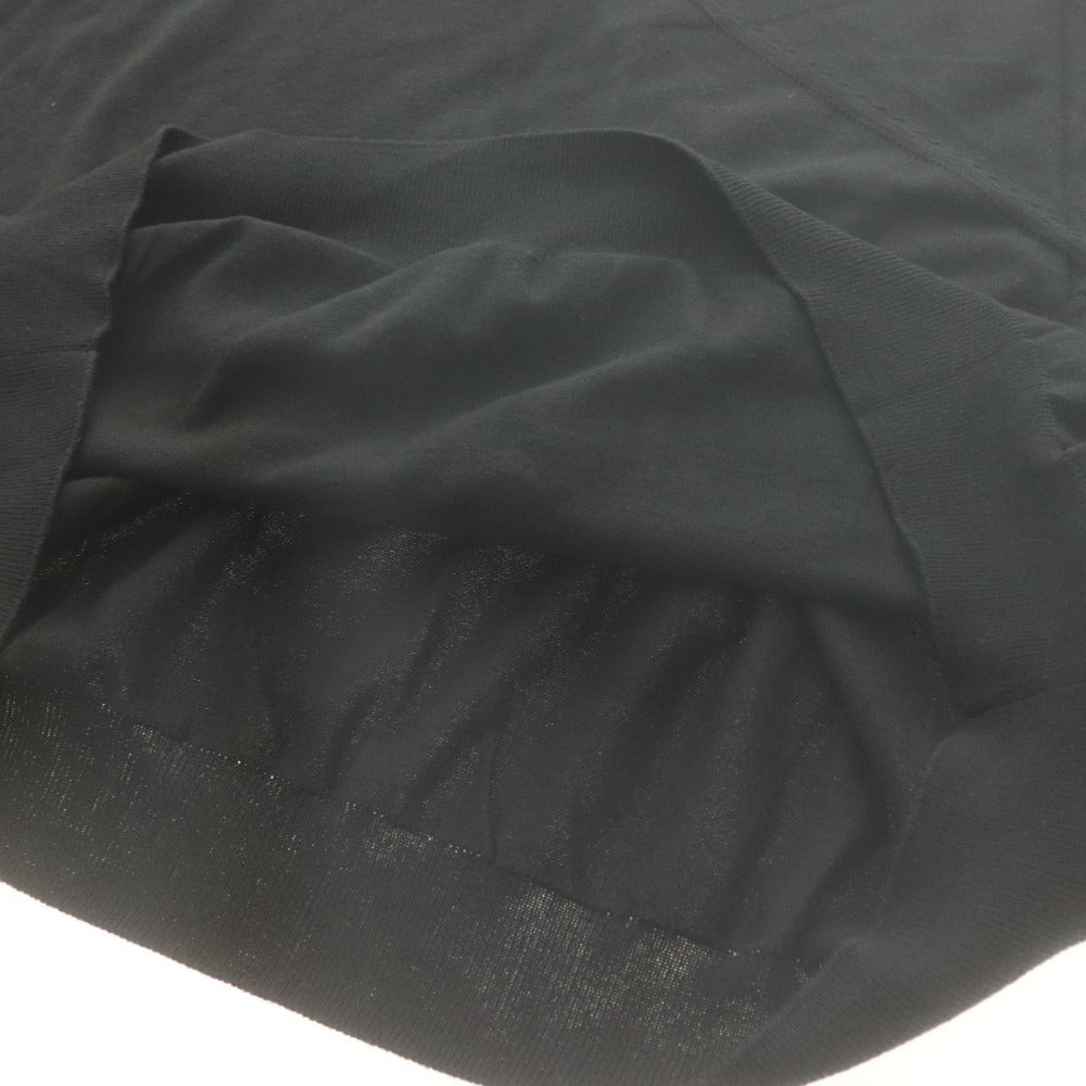 ■ Maison Margiela メゾンマルジェラ セーター 半袖 トップス ヘムニット アシンメトリー カシミヤ混 レディース XS ブラック