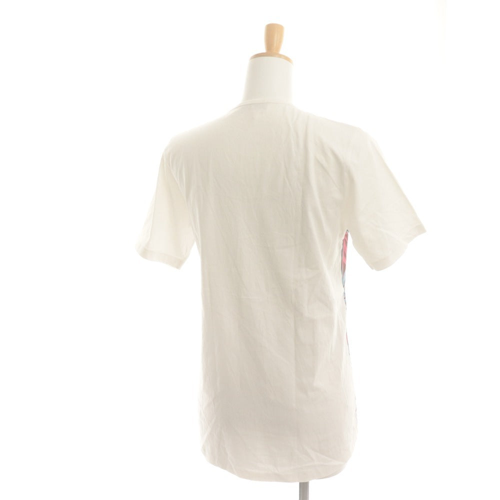 ■ EMILIO PUCCI エミリオプッチ Tシャツ 半袖 トップス プッチ柄 Vネック コットン レディース S ホワイト系