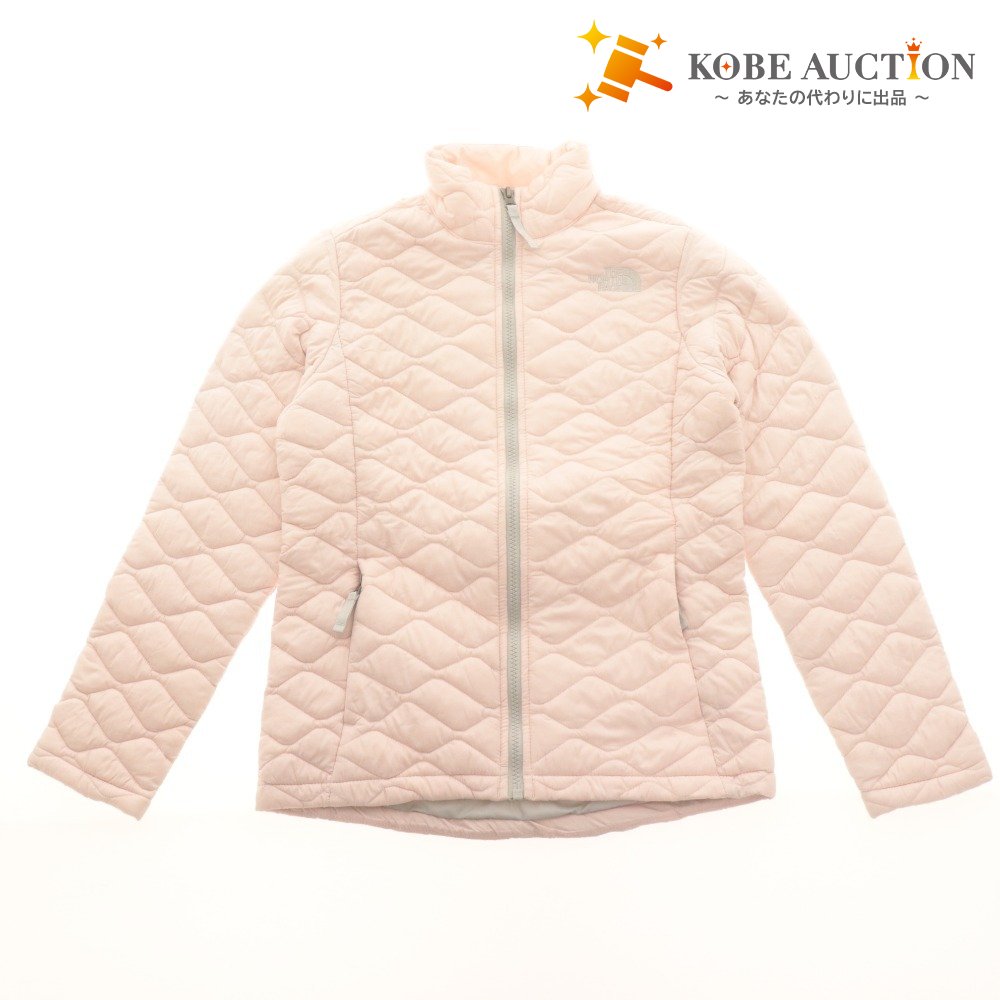 ■ ノースフェイス ジャケット 長袖 アウター 中わた キルティング 子供服 キッズ ガールズ M 10/12(140-150相当）ライトピンク
