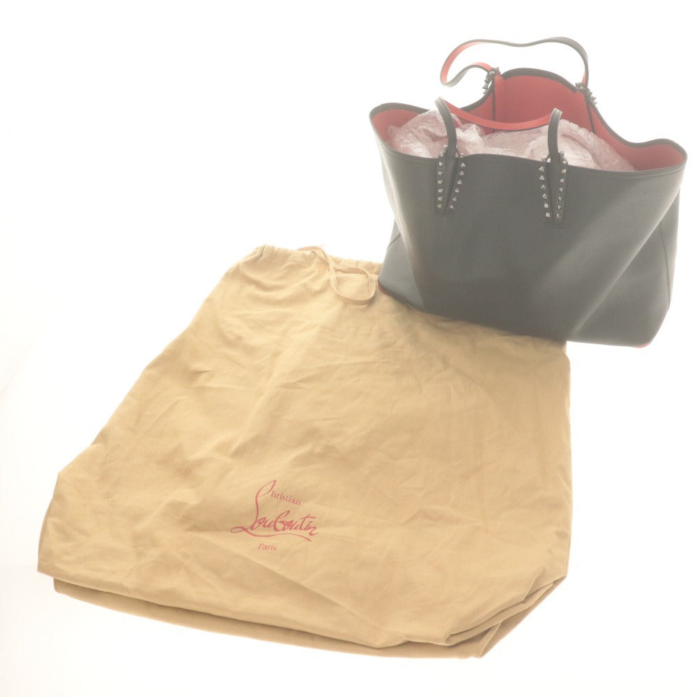 ■ Christian Louboutin クリスチャンルブタン ハンドバッグ トートバッグ 鞄 カバタ スタッズ メンズ レディース ブラック 付属品付き