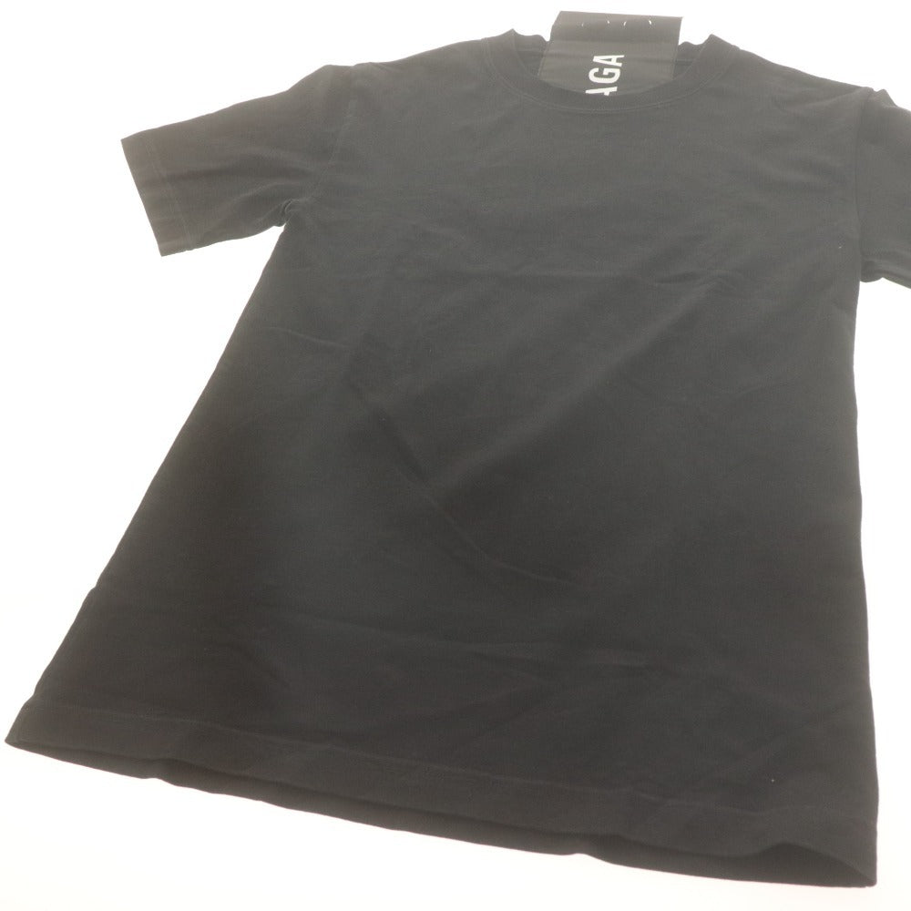 ■ BALENCIAGA バレンシアガ Tシャツ 半袖 トップス クルーネック ロゴ レディース L ブラック