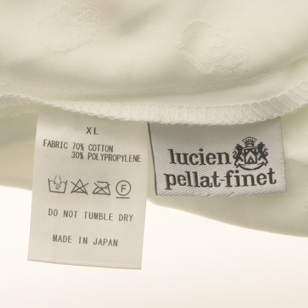 ■ Lucien Pellat-Finet ルシアンペラフィネ ハーフパンツ ボトムス スカル 刺繍 総柄 メンズ XL ホワイト