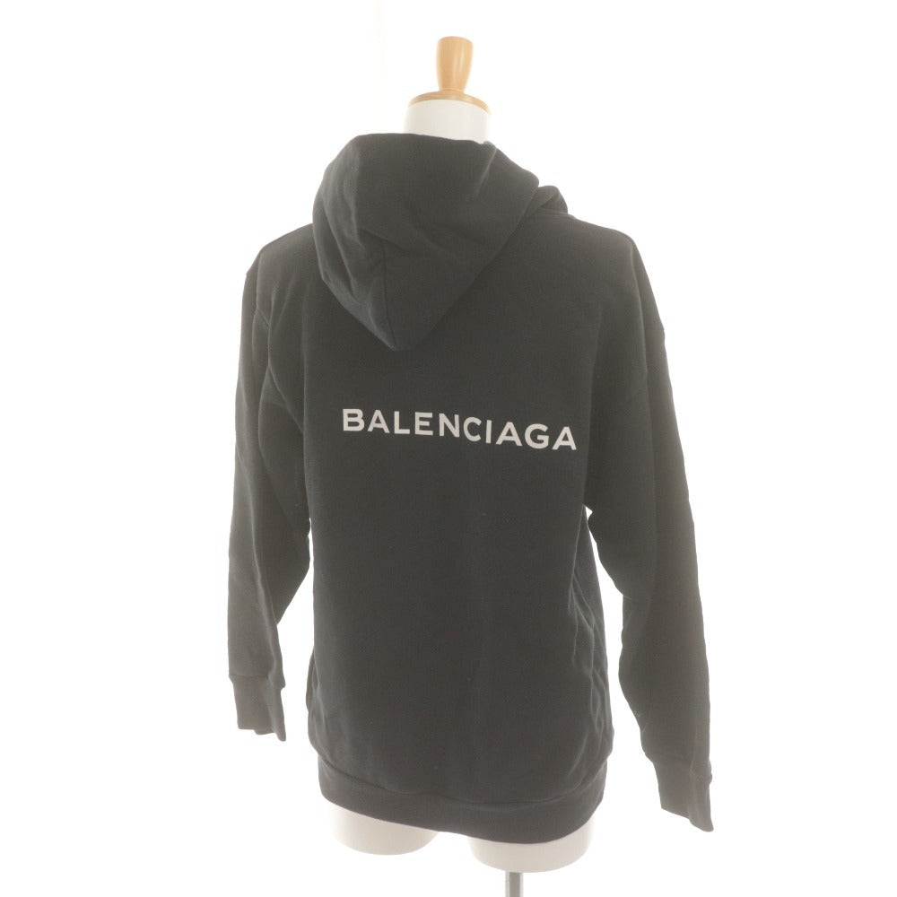■ バレンシアガ BALENCIAGA パーカー フーディー 長袖 トップス ロゴ Think Big 子供服 キッズ 10 (135-145相当）ブラック
