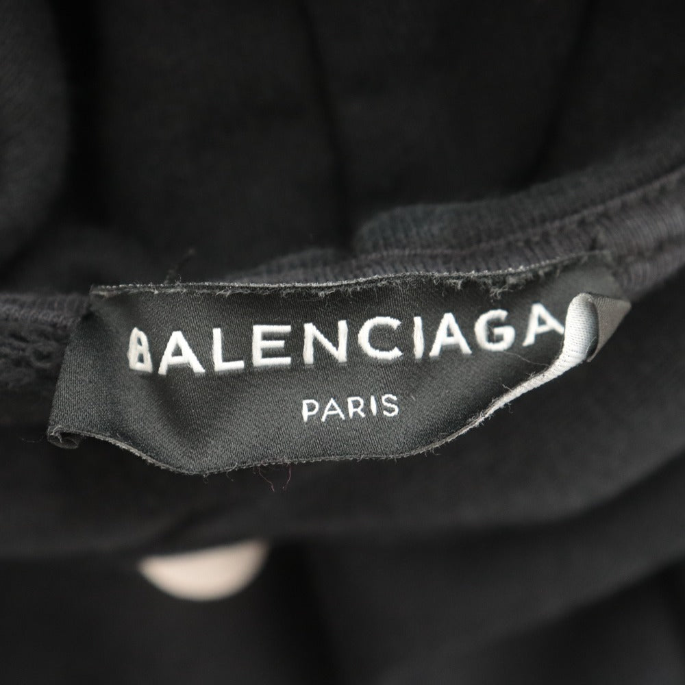 ■ バレンシアガ BALENCIAGA パーカー フーディー 長袖 トップス ロゴ Think Big 子供服 キッズ 10 (135-145相当）ブラック