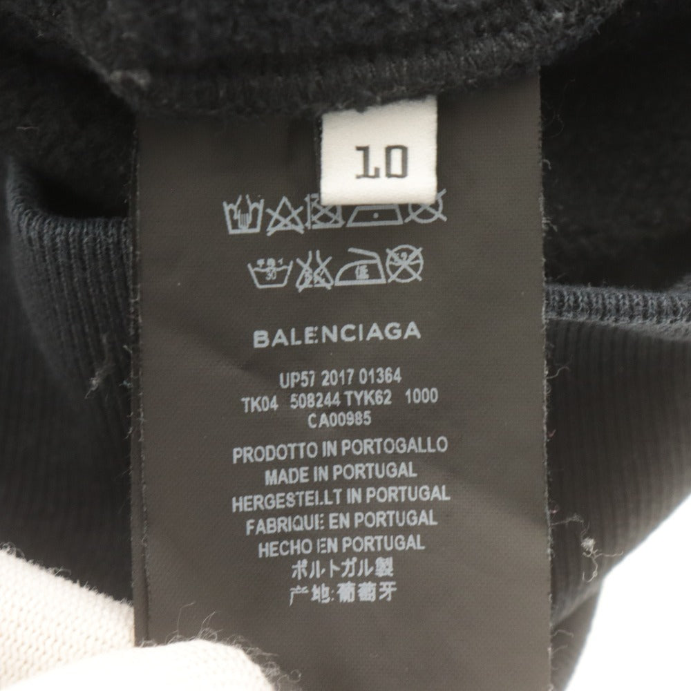 ■ バレンシアガ BALENCIAGA パーカー フーディー 長袖 トップス ロゴ Think Big 子供服 キッズ 10 (135-145相当）ブラック