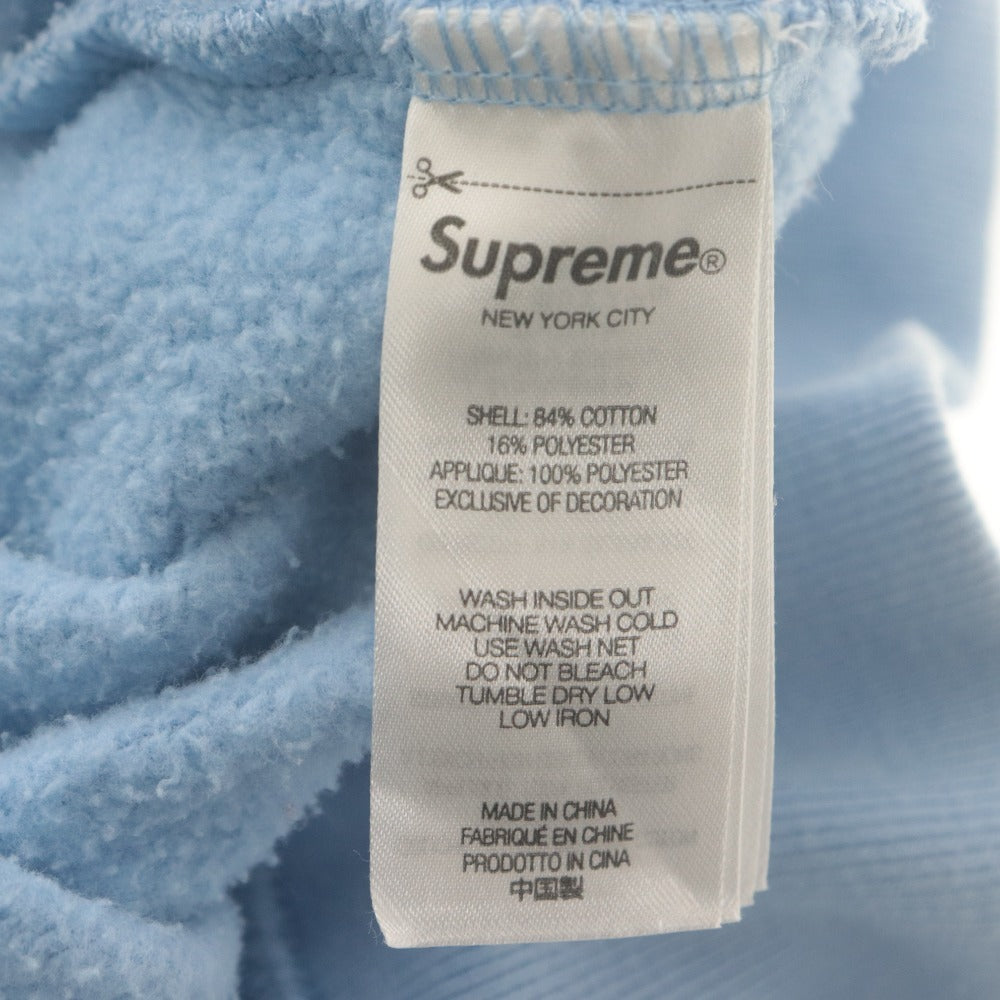 ■ Supreme シュプリーム パーカー スウェット 長袖 トップス フード ロゴ メンズ L ライトブルー