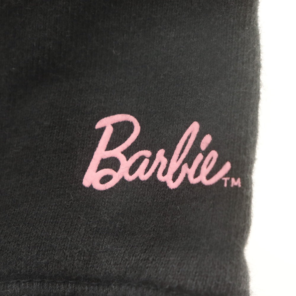 ■ キス バービー KITH Barbie コラボ パーカー フーディー 長袖 トップス 刺繍ロゴ レディース S ブラック