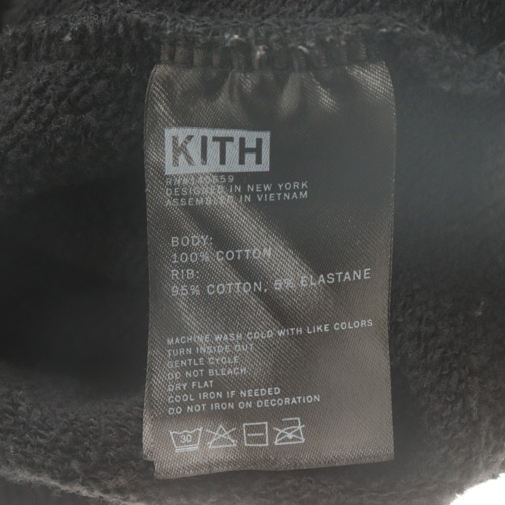 ■ キス バービー KITH Barbie コラボ パーカー フーディー 長袖 トップス 刺繍ロゴ レディース S ブラック