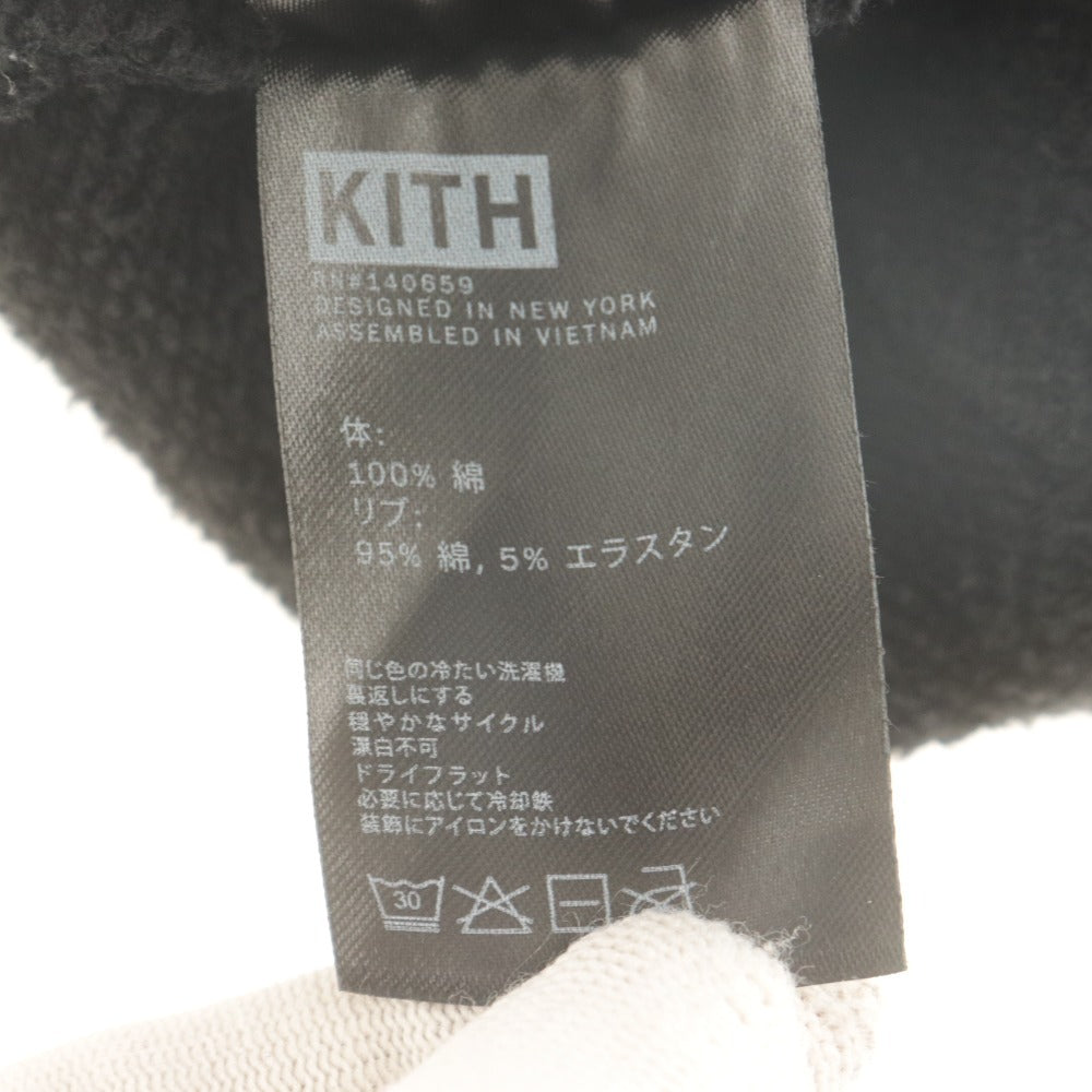 ■ キス バービー KITH Barbie コラボ パーカー フーディー 長袖 トップス 刺繍ロゴ レディース S ブラック