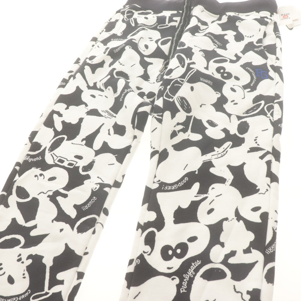 ■ パーリーゲイツ×PEANUTS テーパードパンツ ボトムス コラボ スヌーピー メンズ 4(M相当）ホワイト ダークネイビー 未使用 タグ付き