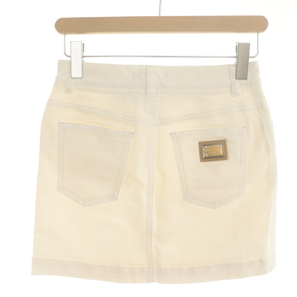 ■ ドルチェアンドガッバーナ DOLCE&GABBANA ミニスカート ボトムス ドルガバ レディース 36(XS~S相当）ホワイト