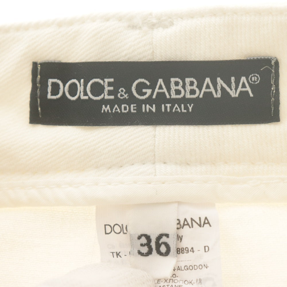 ■ ドルチェアンドガッバーナ DOLCE&GABBANA ミニスカート ボトムス ドルガバ レディース 36(XS~S相当）ホワイト