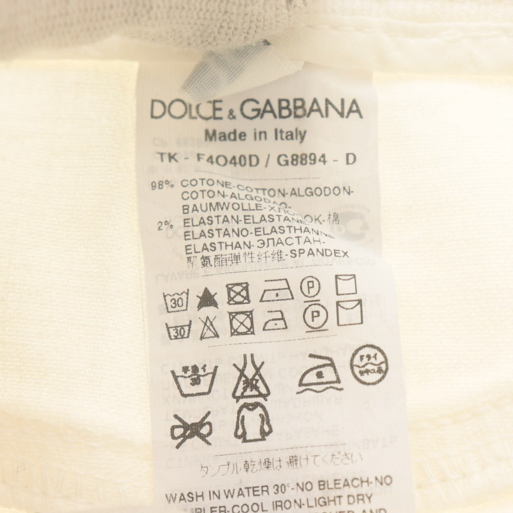 ■ ドルチェアンドガッバーナ DOLCE&GABBANA ミニスカート ボトムス ドルガバ レディース 36(XS~S相当）ホワイト