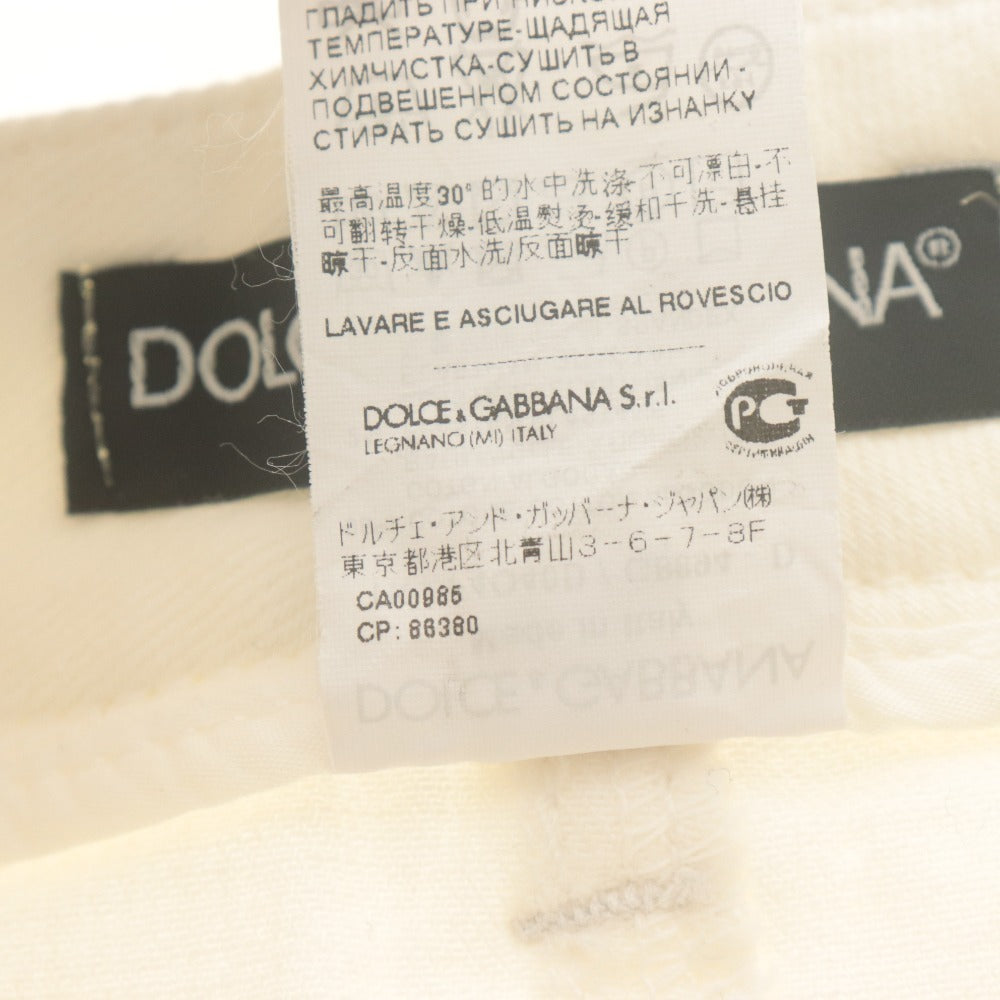 ■ ドルチェアンドガッバーナ DOLCE&GABBANA ミニスカート ボトムス ドルガバ レディース 36(XS~S相当）ホワイト