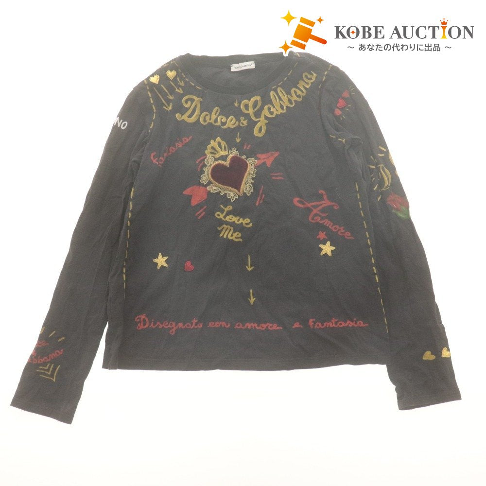 ■ ドルチェアンドガッバーナ DOLCE&GABBANA 長袖 トップス 子供服 キッズ ジュニア 11/12(144-156cm）スミクロ