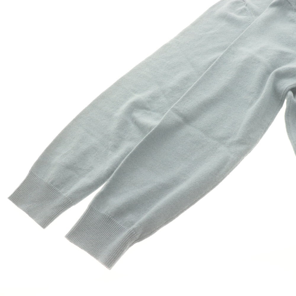 ■ HERMES セーター 長袖 トップス ニット Chess and Shadow 馬 チェス駒 カシミヤ レディース メンズ XXL ブルーグレー系 タグ付き 美品