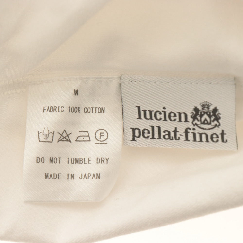 ■ lucien pellat-finet ルシアンペラフィネ カットソー ロンT 長袖 トップス スカル ロゴ 日本製 メンズ レディース M 白