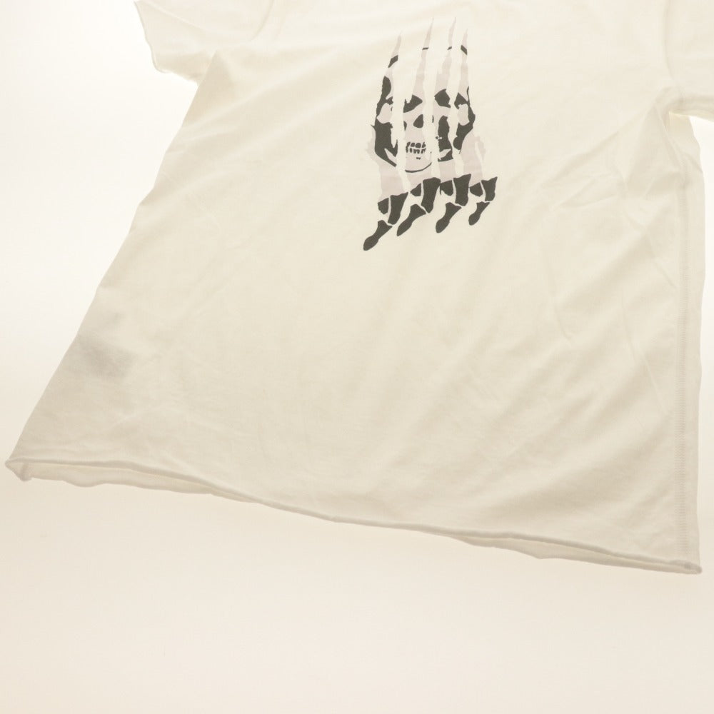 ■ lucien pellat-finet ルシアンペラフィネ 半袖Tシャツ トップス スカル ドクロ柄 メンズ M 白 ホワイト