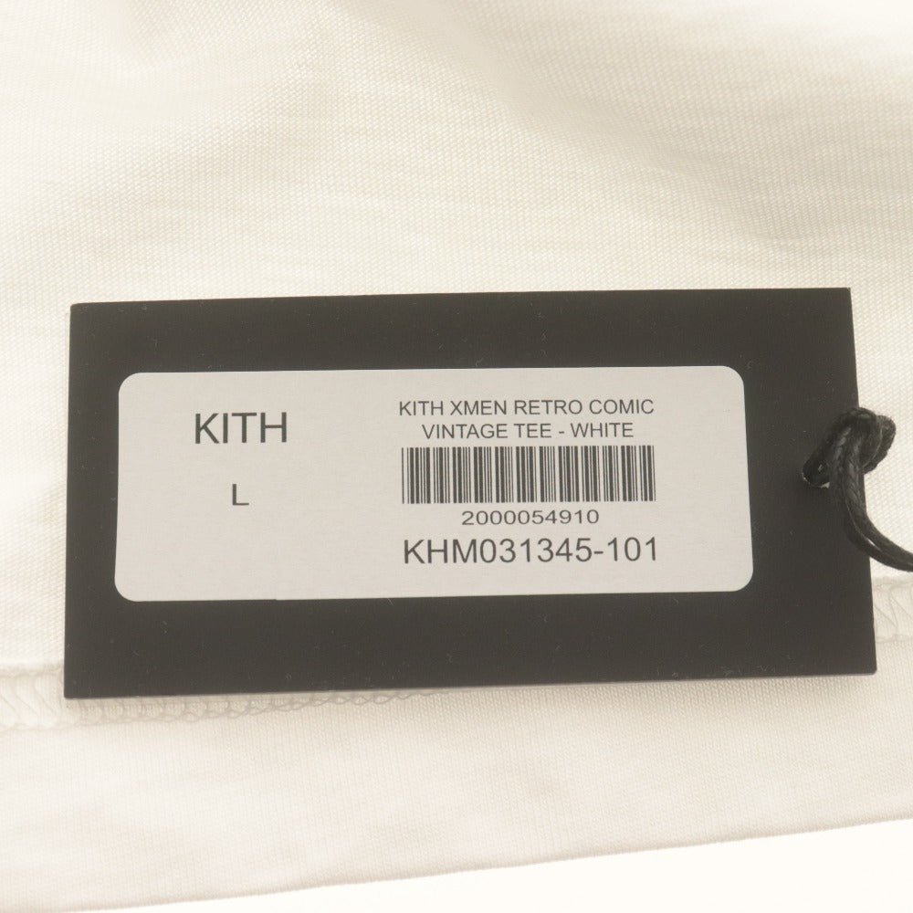 ■ KITH x Marvel キス マーベル コラボ X-MEN 半袖Tシャツ トップス プリント キャラ柄 ウルヴァリン 等 メンズ L 白 タグ付き 美品