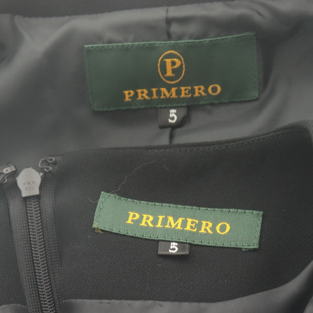 ■ プリメロ PRIMERO セットアップ ワンピース ジャケット ブラックフォーマル 礼服 喪服 レディース 5号 ブラック