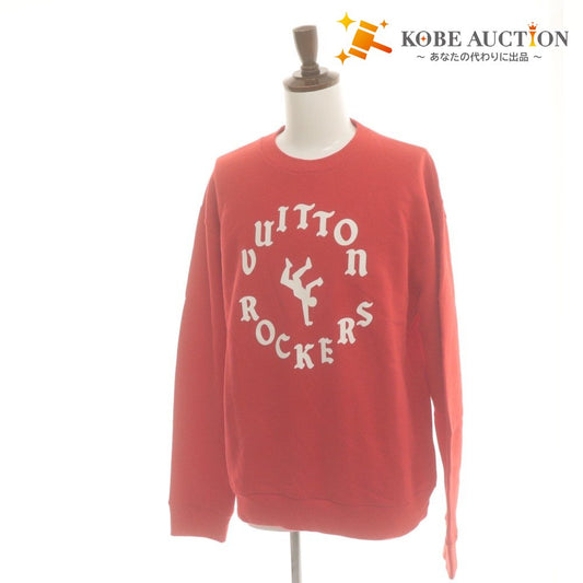 ■ ルイヴィトン LOUIS VUITTON スウェット 長袖 RM221 IHN HMY96W トップス クルーネック ロッカーズ メンズ XL レッド 未使用 タグ付き