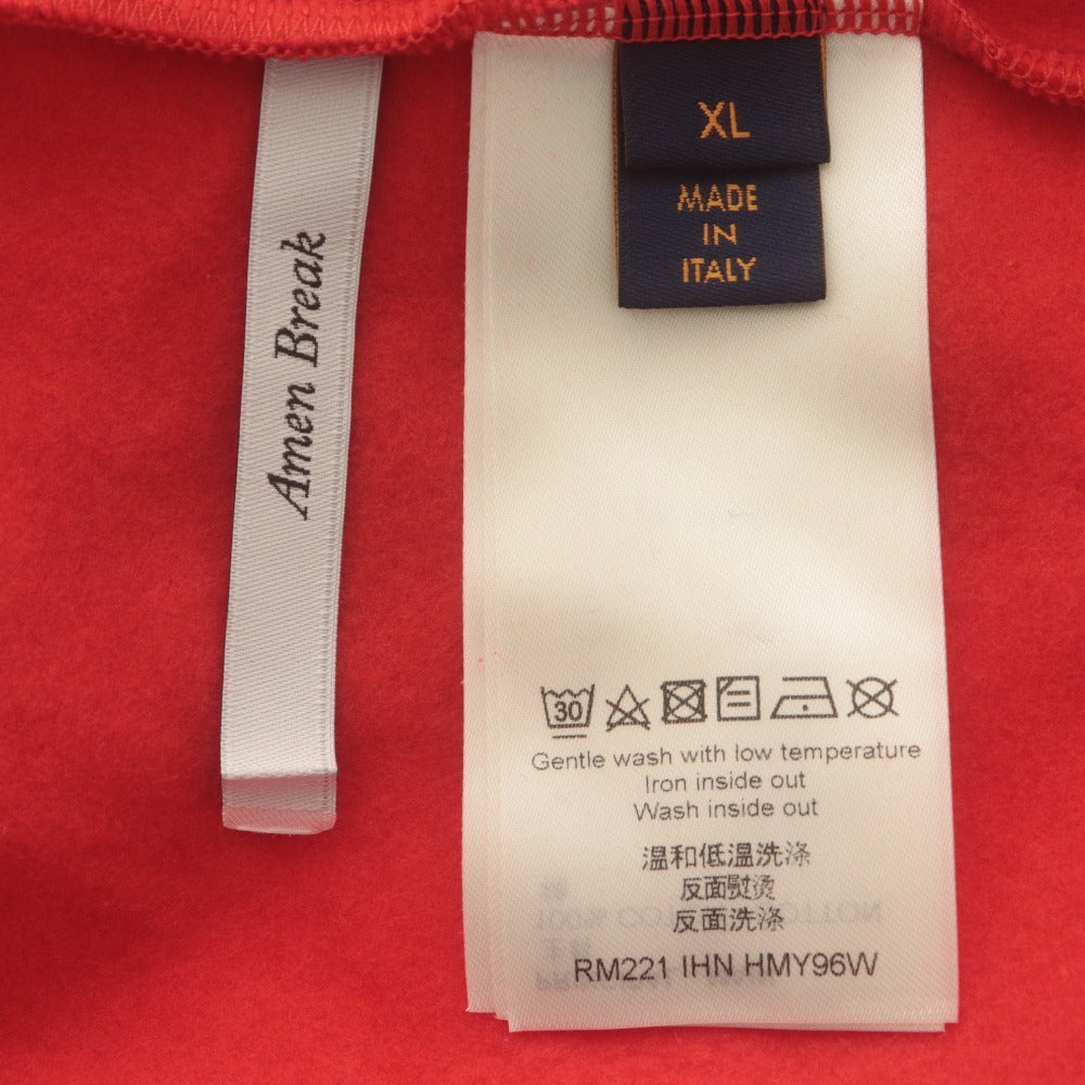 ■ ルイヴィトン LOUIS VUITTON スウェット 長袖 RM221 IHN HMY96W トップス クルーネック ロッカーズ メンズ XL レッド 未使用 タグ付き