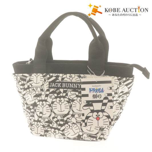 ■ Jack Bunny!! Pearly Gates Tote Bag Doraemon Collaboration Golf Ladies Men's White Black Unused With Tag