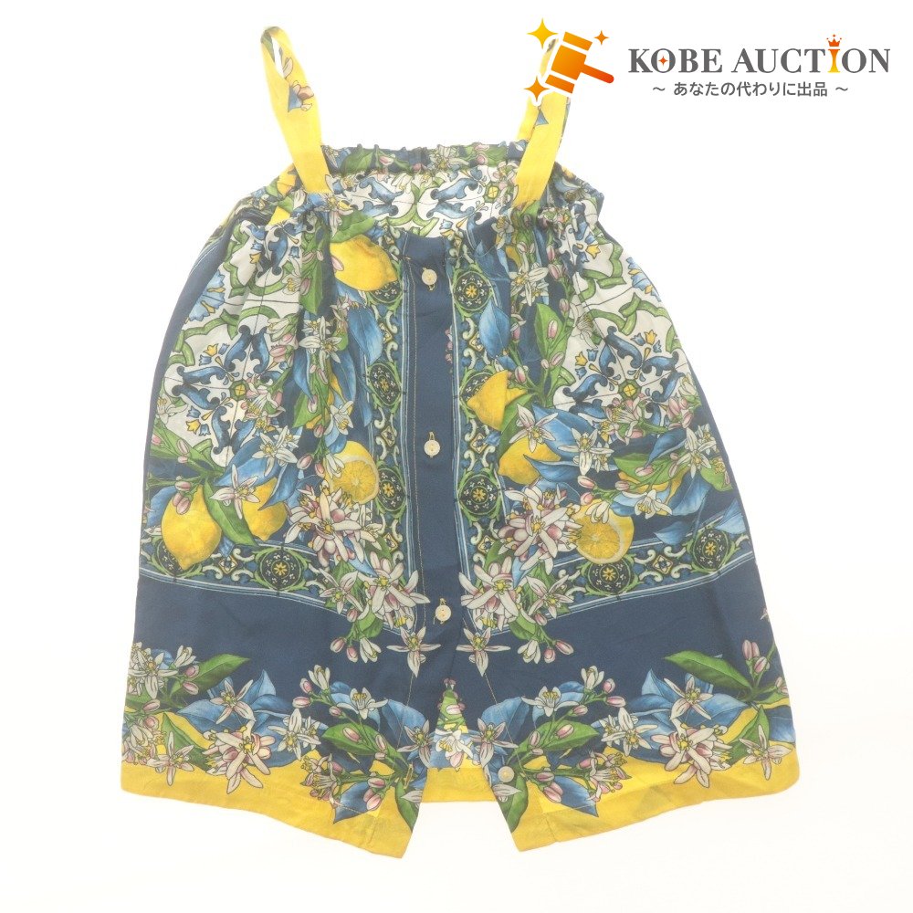 ■ ドルチェ＆ガッバーナ DOLCE＆GABBANA ワンピース チュニック シルク 女の子 キッズ 4(101-107cm）マルチカラー