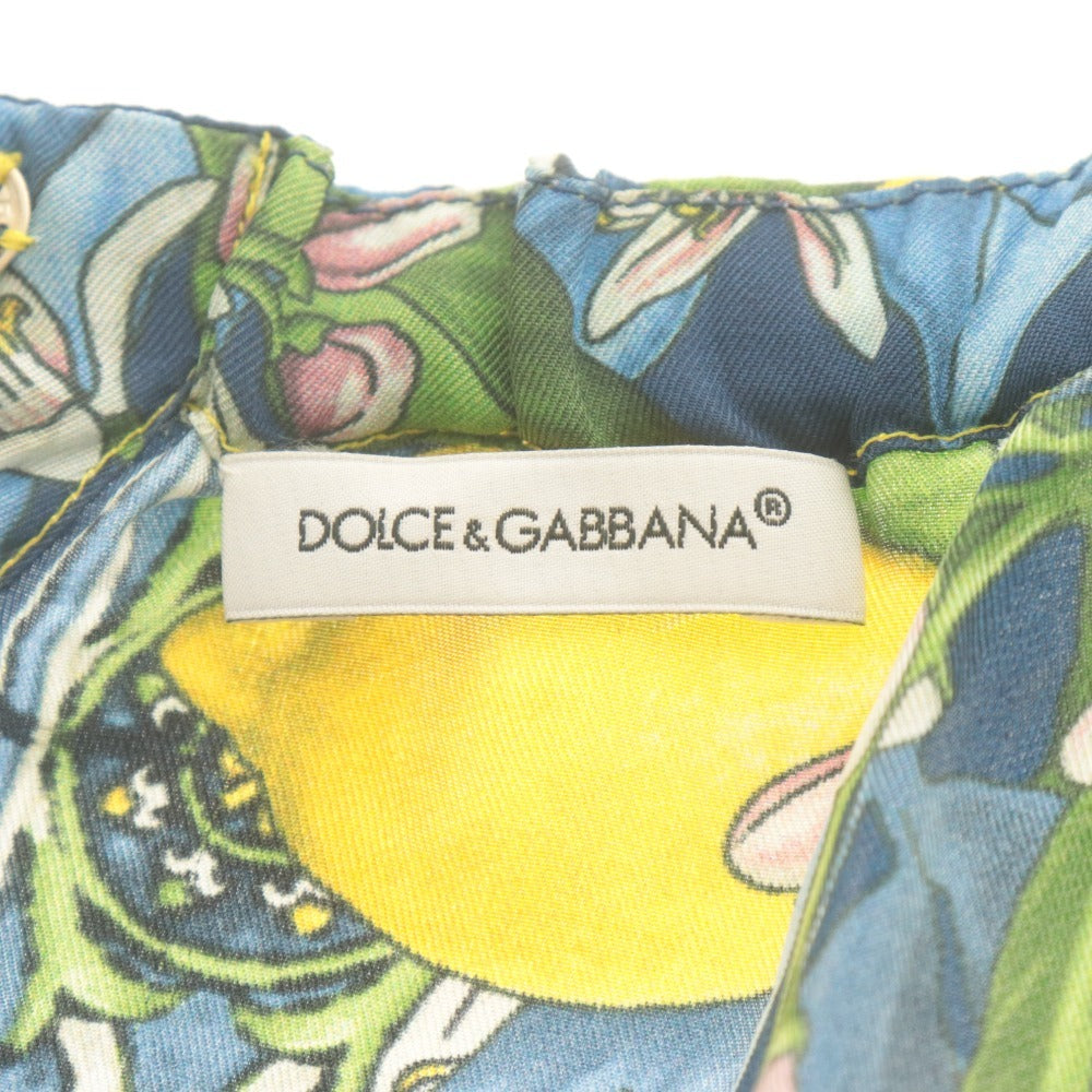 ■ ドルチェ＆ガッバーナ DOLCE＆GABBANA ワンピース チュニック シルク 女の子 キッズ 4(101-107cm）マルチカラー