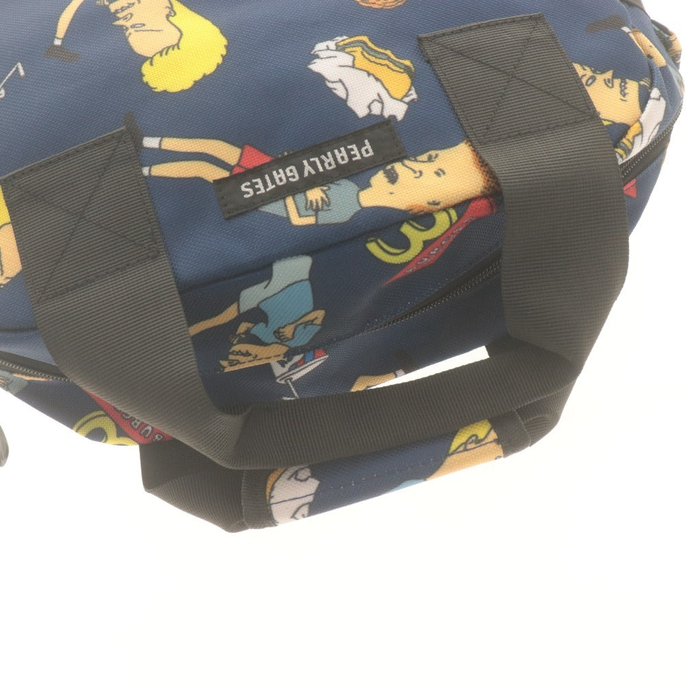 ■ パーリーゲイツ トート カートバッグ 鞄 ビーバス アンド バッドヘッド コラボ ゴルフ レディース メンズ ネイビー系