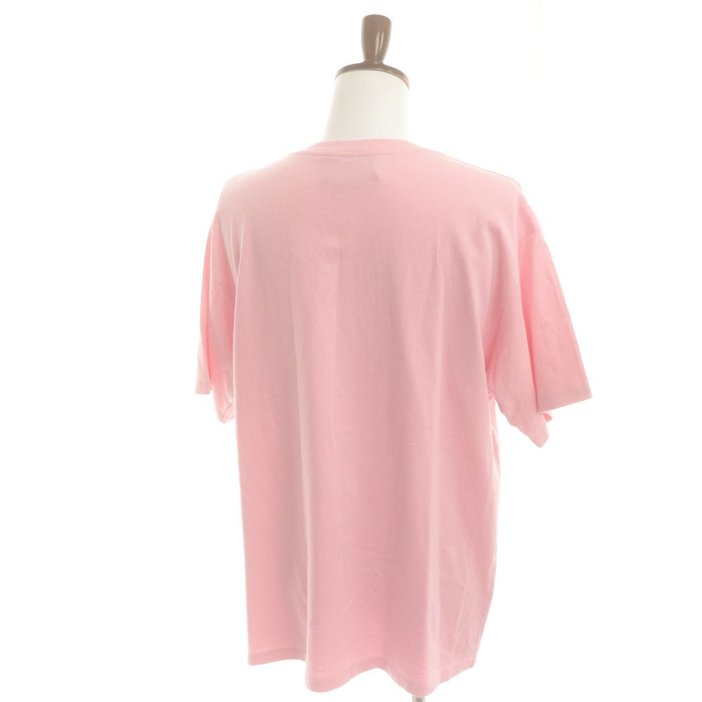 ■ グッチ×ノースフェイス GUCCI × THENORTHFACE Tシャツ 半袖 トップス コラボ ロゴ 黒猫 メンズ M ピンク系